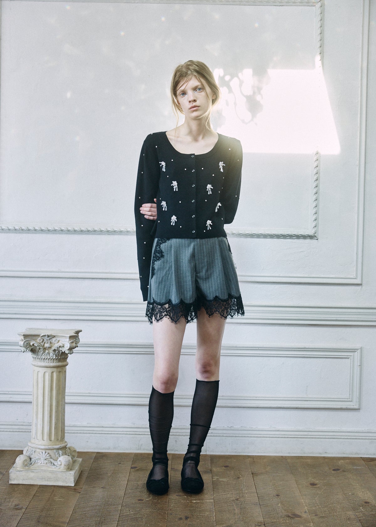 【予約商品】Beaded Bijou Knit Cardigan