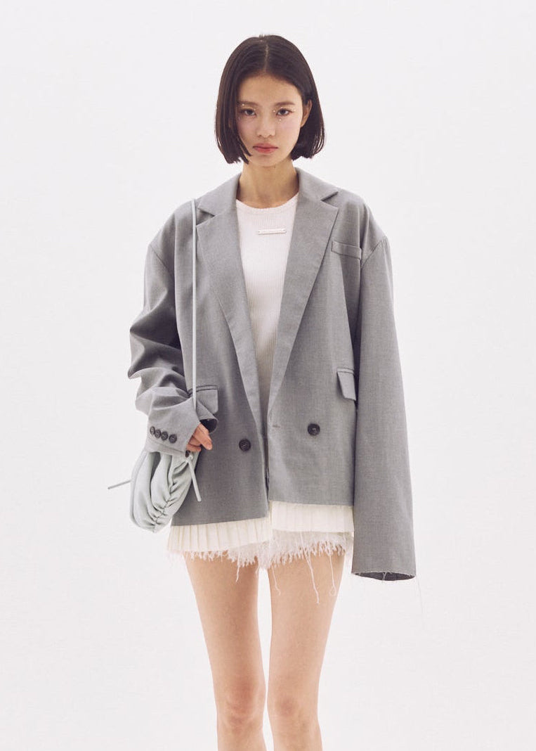 Pleated Oversized Jacket