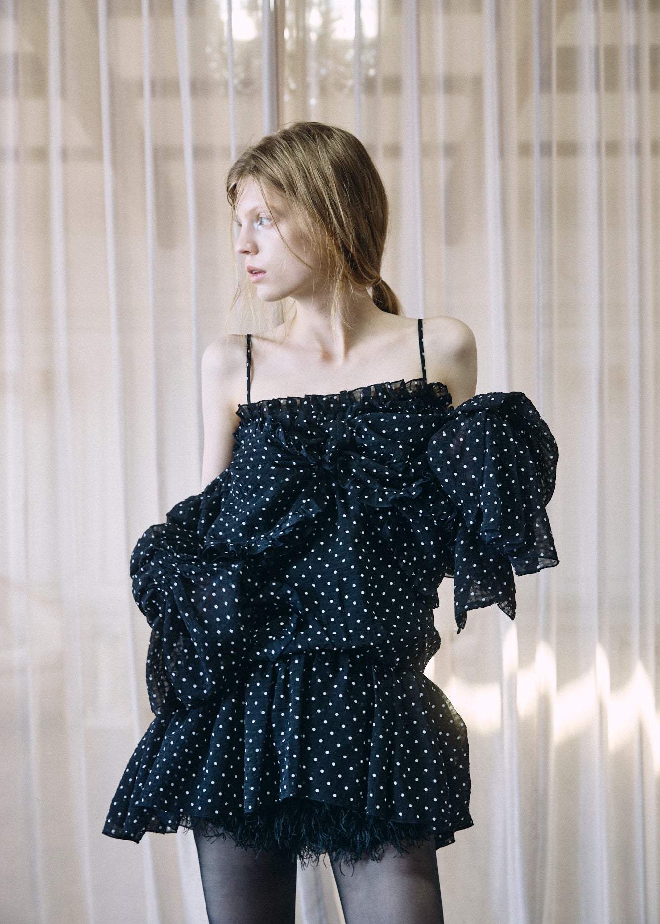 2Way Ribbon Tunic【DOT】