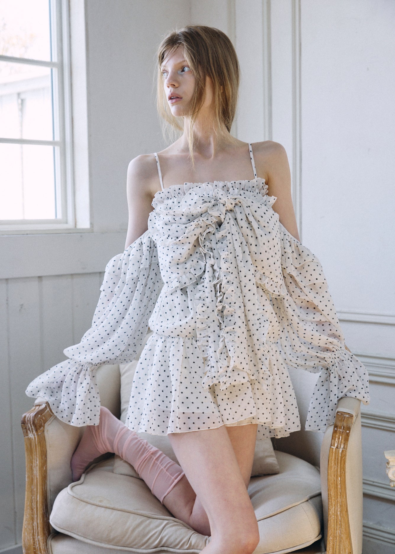2Way Ribbon Tunic【DOT】