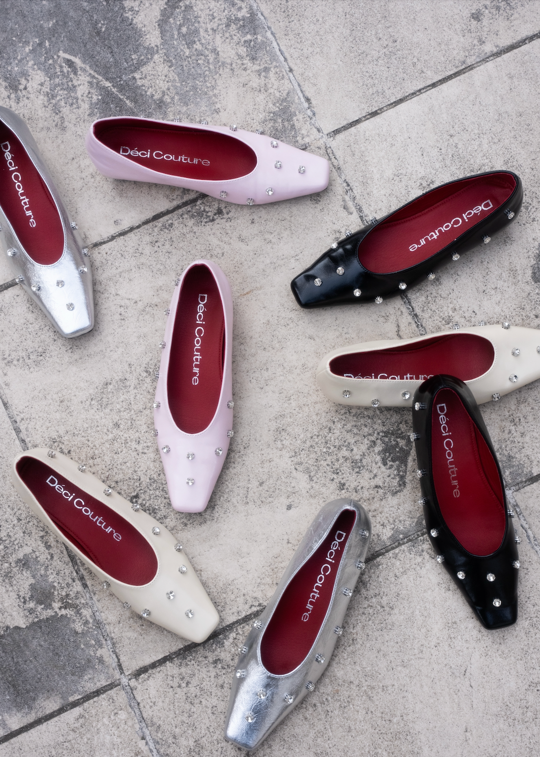 Square Toe Bijou Pumps