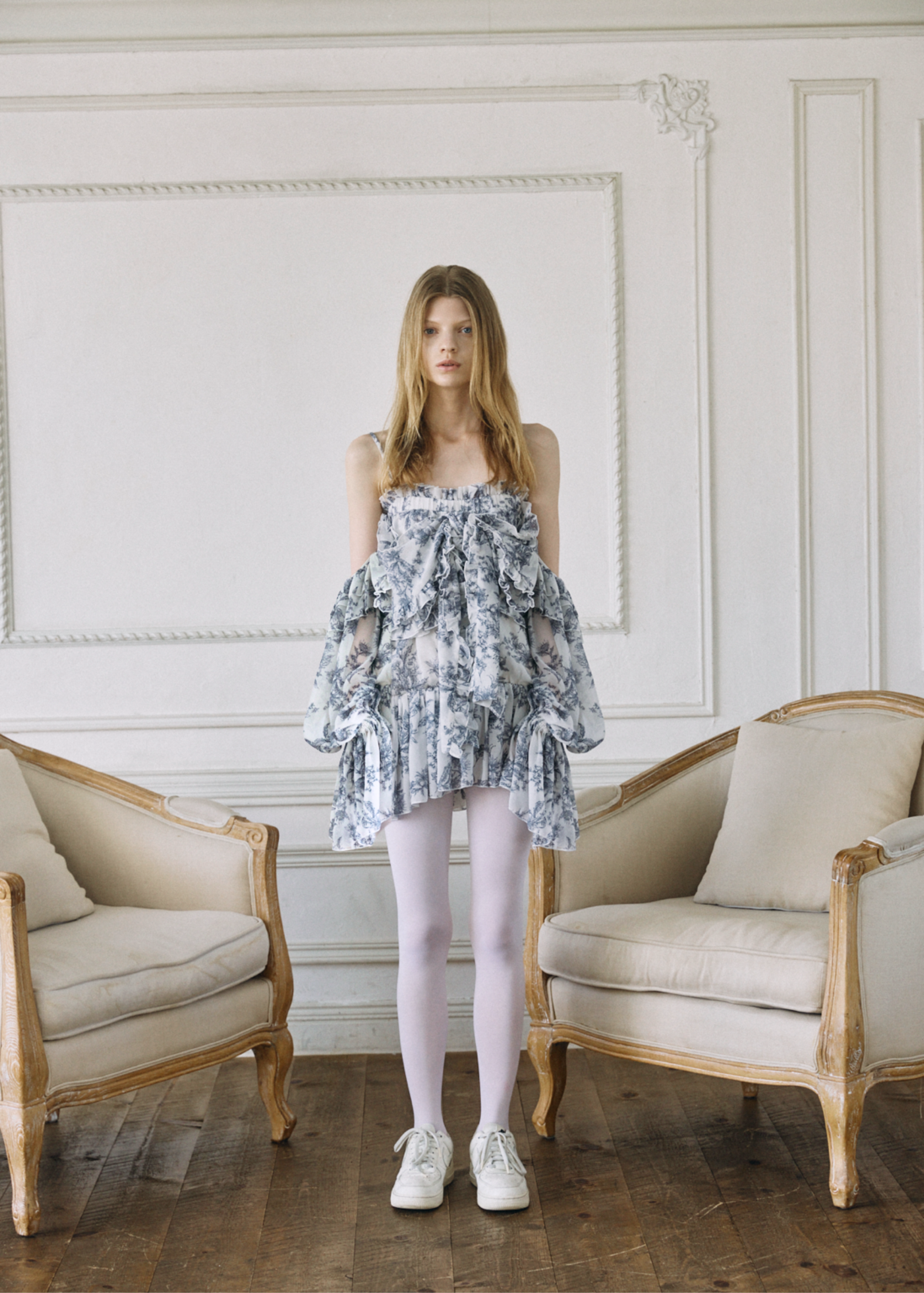 2Way Ribbon Tunic【FLOWER】