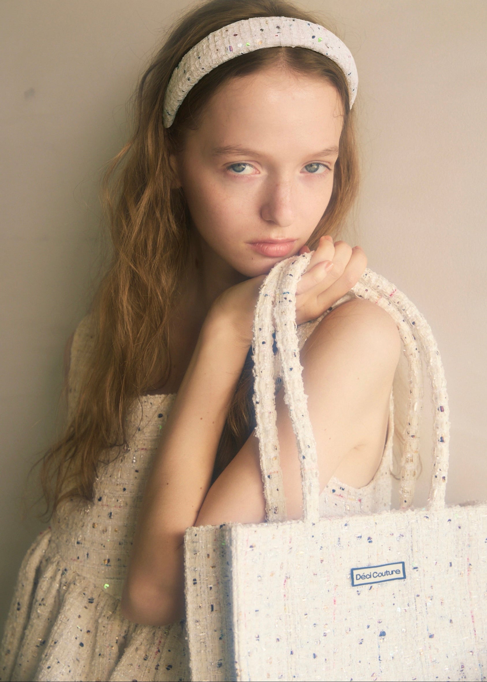 Fancy Tweed Tote Bag