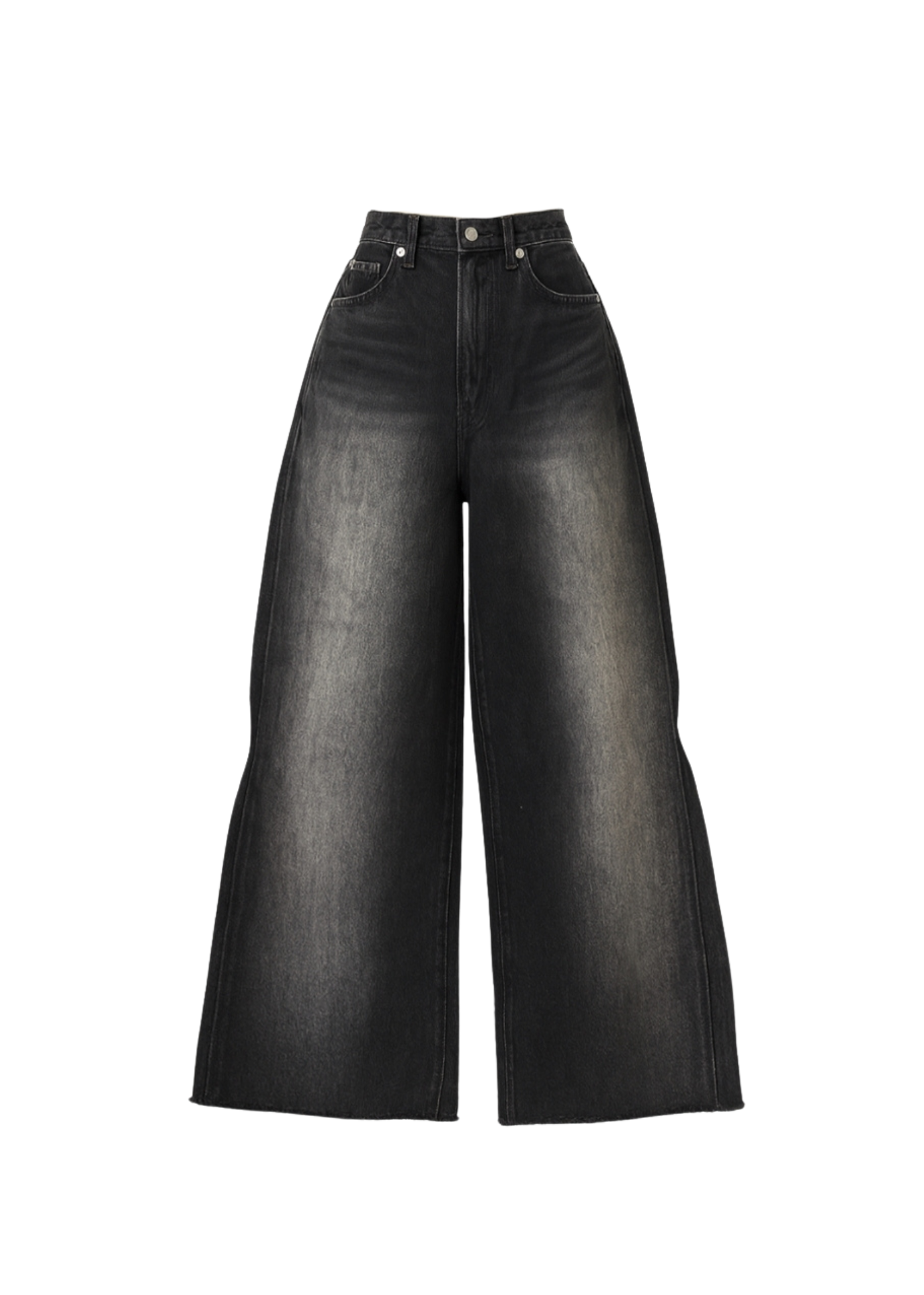 Side-Tuck Wide Denim