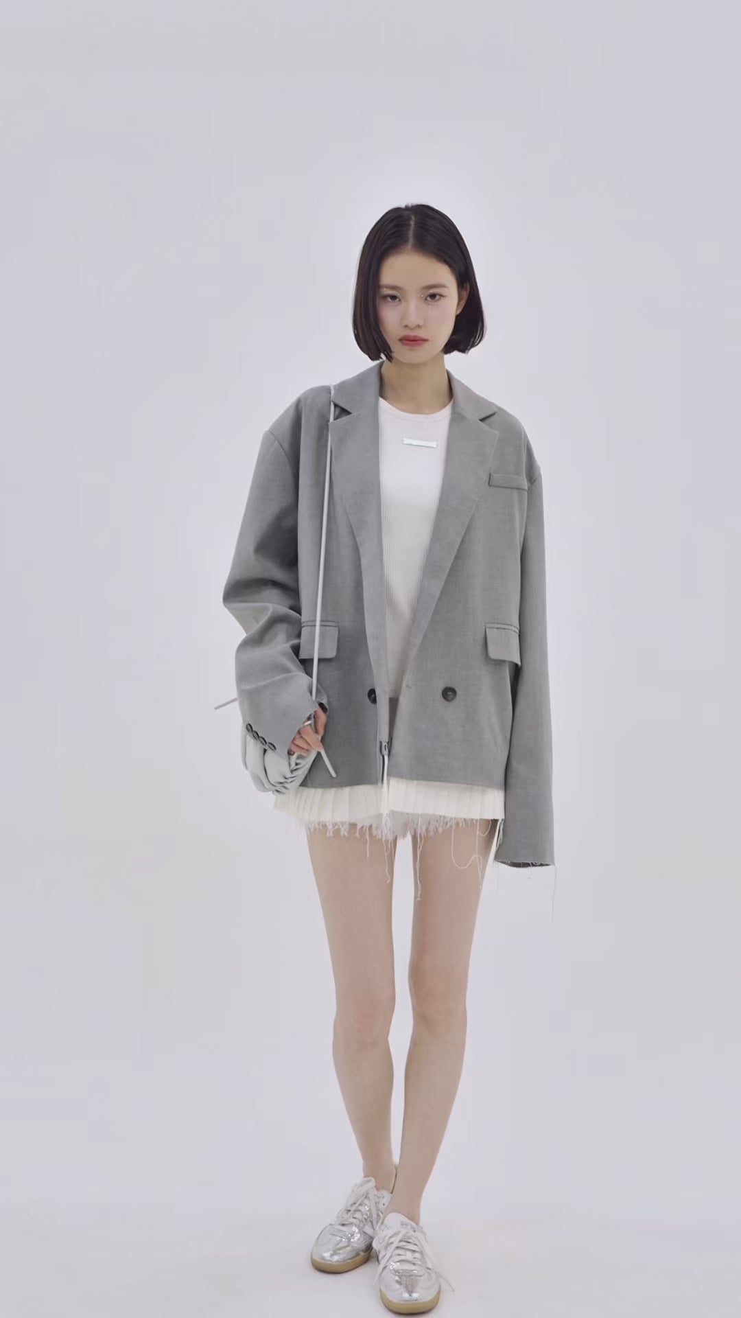Pleated Oversized Jacket
